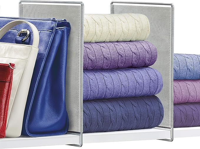 LYNK PROFESSIONAL® HOME™ Shelf Dividers - Linen Closet Organizers and Storage - Linen Storage - Closet Organization - Towel O