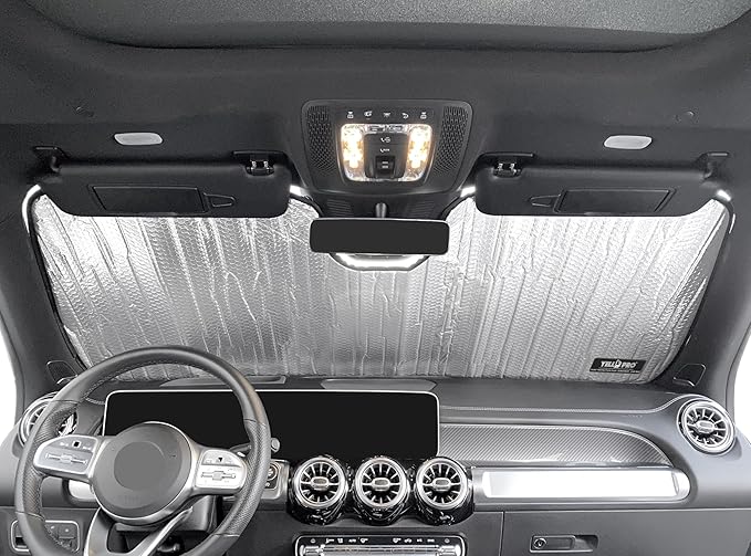 YelloPro Custom Fit Front Windshield Reflective Sunshade for 2020 2021 2022 2023 2024 2025 2026 Mercedes-Benz GLB-Class SUV, Sun Shade Protector Accessories [Made in USA]
