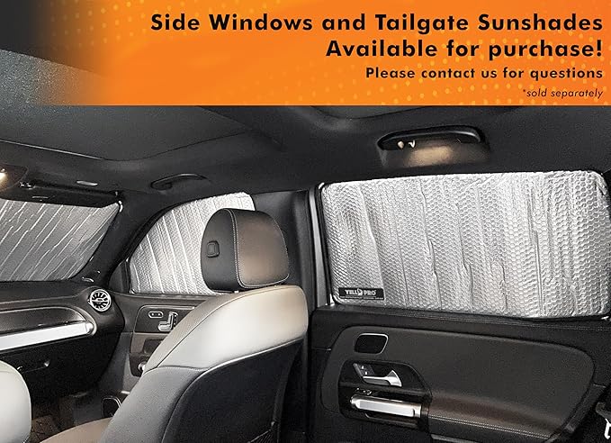 YelloPro Custom Fit Front Windshield Reflective Sunshade for 2020 2021 2022 2023 2024 2025 2026 Mercedes-Benz GLB-Class SUV, Sun Shade Protector Accessories [Made in USA]