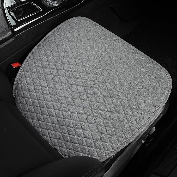 West Llama Linen Car Seat Covers,Bottom Seat Covers for Cars Include 1 Piece Front Driver Seat Pad Mat Universal Fits 90% Veh