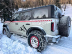 Super Grip V-Bar Ice & Snow Chains 2 Pack for Cars & SUVs - 14" to 18" Tire Anti-Slip Ice & Deep Snow Traction, Easy Installa
