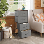 WLIVE Dresser with 4 Drawers, Storage Tower, Organizer Unit, Fabric Dresser for Bedroom, Hallway, Entryway, Closets, Sturdy S