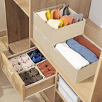 Criusia Drawer Organizer Clothes, 8 Pack Underwear Drawer Organizer, Foldable Cloth Storage Box Closet Organizers and Storage