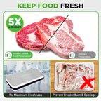 NutriChef Vacuum Sealer Bags 11x50 Rolls 2 pack for Food Saver, Seal a Meal, NutriChef, Weston. Commercial Grade, BPA Free, H