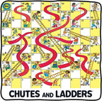 Chutes & Ladders Blanket | Chutes & Ladders Game Board | Giant Chutes and Ladders Throw Blanket Board Game | 60" X 60" | Offi