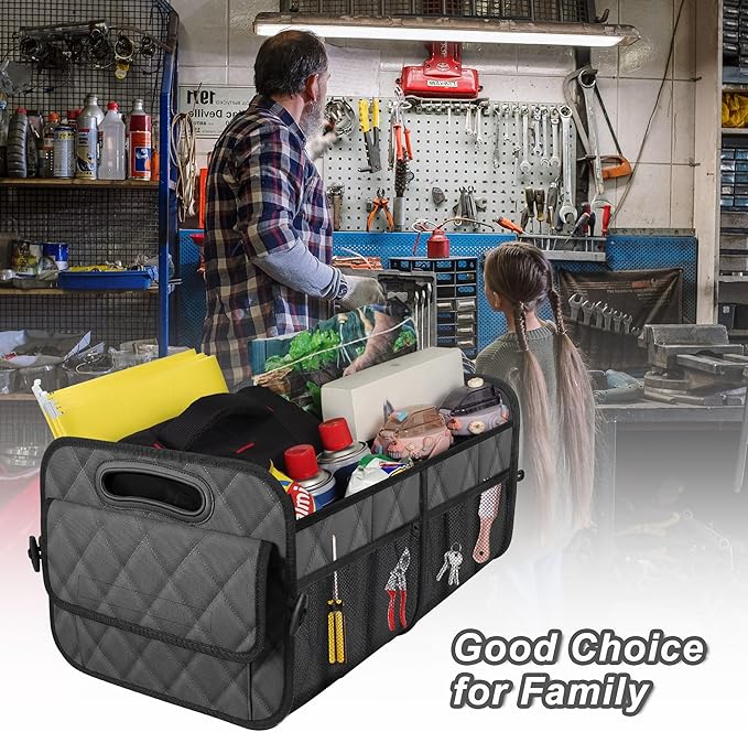 Deosk Car Trunk Organizer for SUV, Car Organizers and Storage with 6 Pocket, Car Accessories for Women/Men 50L Waterproof
