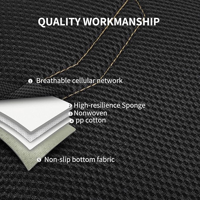 Beige Seat Covers,Sport and Breathable Seat Covers, Anti-Slip Universal Fit Automotive for Cars Sedan SUV and Truck(2 Pieces,