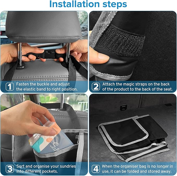 Car Trunk Organizer Storage Bag for Jeep Wrangler JL JK Grand Cherokee/Cherokee Grand Wagoneer/Wagoneer Renegade Compass Trailha