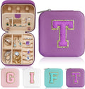 Parima Travel Jewelry Case - Small Purple Jewelry Organizer Box for Women