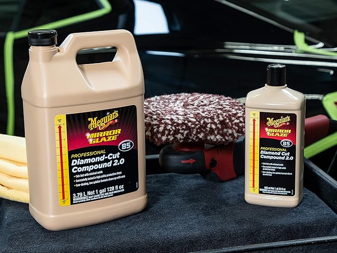 Meguiar's M8501 Mirror Glaze Diamond Cut Compound 2.0-1 Gallon Container