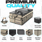 FORTEM Trunk Organizer with Cooler For SUV Car Trunk, Foldable Storage, Car Accessories for Women Men, Collapsible Bag, Perfect