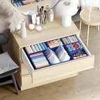 Drawer Organizer Clothes Set of 12 Navy - Dresser Organizer For Nursery, Bedroom, Closet - Perfect Baby Clothes Organizer and