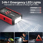 7000A Jump Starter with Air Compressor, 21800mAh Car Battery Jump Starter (All Gas/16.0L Diesel) with 150PSI Auto-Shutoff Tire Inflator, 12V Portable Jump Box with Booster, Jumper Cables