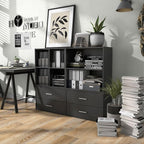 Homes: Inside + Out Apexa 2-Tier Cube Storage Organizer Shelves, Stackable Wood Bookcase Fits Cubby Bins for Organization, Do
