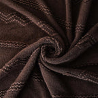 BATTILO HOME Brown Throw Blanket for Couch, Chocolate Knit Decorative Boho Throw for Home, Bed, 50"x60"