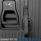Backrest Mats for 2022-2025 2026 Kia Carnival Fold-in-Floor Use, All Weather TPE 3rd Row Seat Back Covers Trunk Area Accessories (Backrest Mat for 3rd-Row)