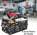 Femuar Car Trunk Organizer,Car Storage Organizer with 72L Large Capacity Waterproof Collapsible and 11 Pockets,Trunk Organizer for Car