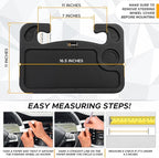 EcoNour 2 in 1 Car Steering Wheel Desk | Tray for Laptop Car Mount with Pen Holder | Desk Console for Car | Food Tray for Eating with Drinks Holder | Multipurpose Travel Car Accessories