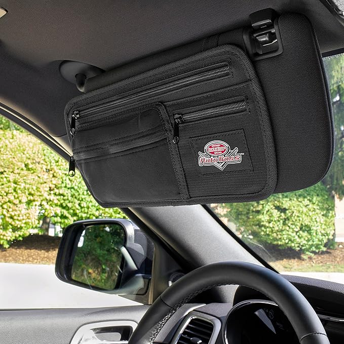 Bucket Boss - AutoBoss Visor Organizer, Auto Boss (AB30040), Black