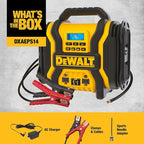 DEWALT DXAEPS14 2000 Peak Battery Amp 12V Automotive Battery Booster Jump Starter/Power Station with 120 PSI Compressor,