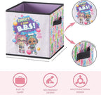 Idea Nuova LOL Surprise Set of Two Spacious Collpasible Storage Cubes, 10"x10"
