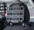 TACNEX Car Headrest Organizer MOLLE Panel for Vehicle Seat Back EDC Pouch Tool Holster Bag Gadget Holder Backpack Insert Panel Tactical Gear Rack Truck Equipment Plate Modular Storage Shelf