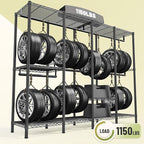 Raybee Clothes Rack for Hanging Clothes,Clothing Rack with Shelves,Portable Closet,Adjustable,76" W x 77" H x 18" D,Max Load 
