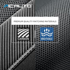 PIC AUTO Car Seat Covers - High Back Front Seat Covers, Sports Carbon Fiber Mesh Design, Universal Fit, Airbag Compatible (Gr