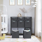 Cube Storage Organizer with Storage Bins Included - The Perfect Closet Organizers and Storage Solution. Includes 9 Storage Cu