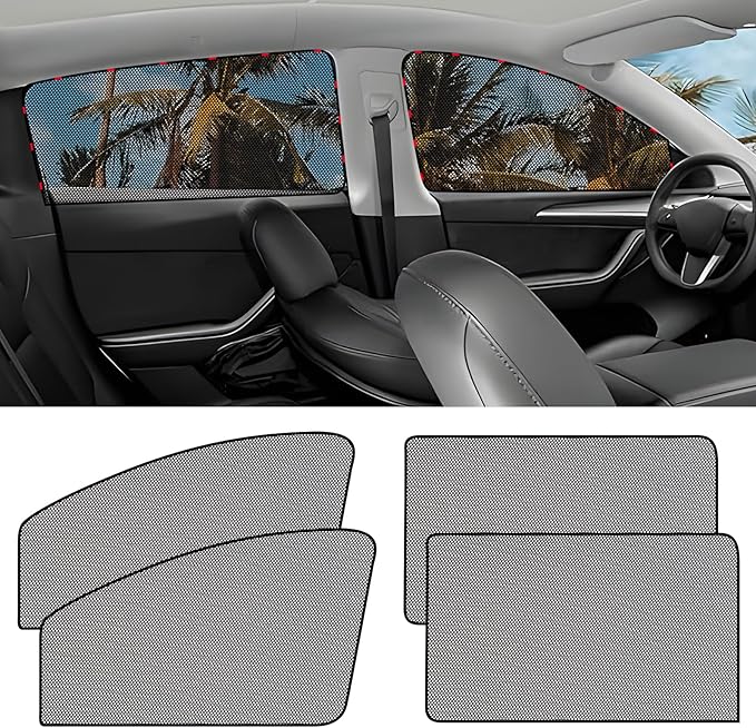 ZATOOTO Car Window Shade for Baby Car Sun Shade Side Window Breathable Mesh Sun Blocker for UV & Heat Glare Free Universal for Most Cars Easy Magnetic Installation Perfect for Camping Travel Napping