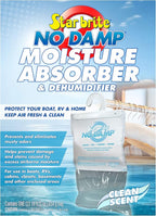 STAR BRITE No Damp Moisture Absorber & Dehumidifier Hanging Bag - Simple, Portable, Humidity Control for Boats, RVs,
