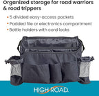 High Road SwingAway Car Front Seat Organizer with 6 Storage Pockets and 2 Bottle or Cup Holders