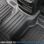 Floor Mats for 2020-2025 2026 Ford Explorer 6 Seats Captain Chairs Car Mat Accessories, All Weather TPE Cargo Mat Backrest Mat Active/ST Line/ST/Platinum(6 Seats Floor Mats+2-in-1 Cargo Mat)