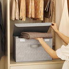 GRANNY SAYS Storage Baskets with Lids, Clothes Storage Boxes, Fabric Storage Bins, Keepsake Box, Closet Organizers and Storag