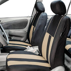 FH Group Car Seat Cover Front Set Striking Striped Car Seat Covers with Front Seat Covers and Rear Split Bench, Universal Fit