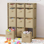 Cube Storage Organizer with Storage Bins Included - The Perfect Closet Organizers and Storage Solution. Includes 12 Storage C