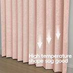 Jilron Accordian Door Curtain, 100% Blackout Folding Magnetic Doorway Curtains,Linen Style Closet Doors,for Room Divider,Priv