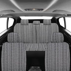 Pariitadin Baja Saddle Blanket Car Seat Covers Full Set with Seat Belt Pads, Washable Breathable Striped Woven Cloth Seat Cov