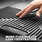 Husky Liners X-act Contour Floor Mats | Fits 2021-2024 Ford F-150 SuperCrew with Fold Flat Storage; 2017-2024 Ford F-250/F-350/F-450 SuperCrew | 2nd Row, 1-pc Black - 53381