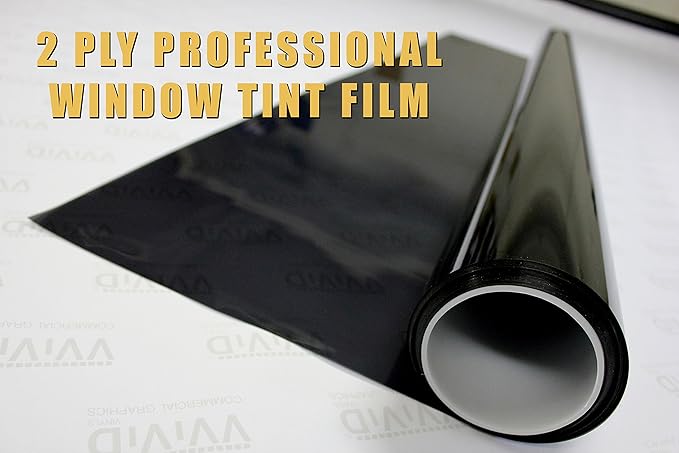 VViViD Complete Car Window Wrap 20% Dark Tint Glass Vinyl Film 30 inches x 60 inches 2-roll Combo Pack