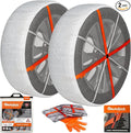 AutoSock for Commercial Vehicles and Trucks AL64, Snow Socks for Tires, Pack of 2