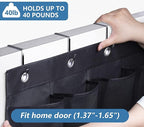MISSLO 28 Large Pockets Hanging Shoe Organizer Over The Door Shoe Rack for Closet Door Storage Mesh Shoe Holder Hanger for Me