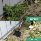 Suchtale Garden Flat Shovel,Floor Scraper, Heavy Duty Multifunctional Outdoor Cleaning Shovel with 54 Adjustable Long Handle, Ideal for Weed Scraper, Lawn Edging,Trenching,Driveway,Sidewalk
