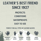 Snowshoe Glove Love, Made in USA Since 1927 - Protect, Condition, Restore & Waterproof - Multipurpose Baseball Glove Conditio