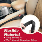 Lusso Gear Car Seat Gap Filler (2 Pack) - Stop Dropping Between Seats - Universal Fit for Car, Truck, SUV - Block the Gap between Seat Console