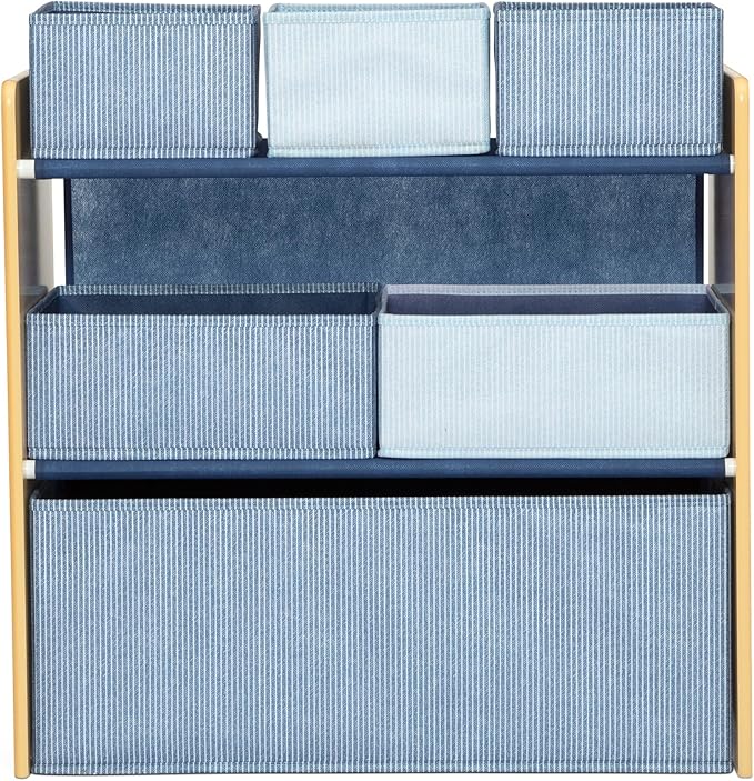 Delta Children - GapKids 6 Bin Toy Organizer - Greenguard Gold Certified, Indigo Blue