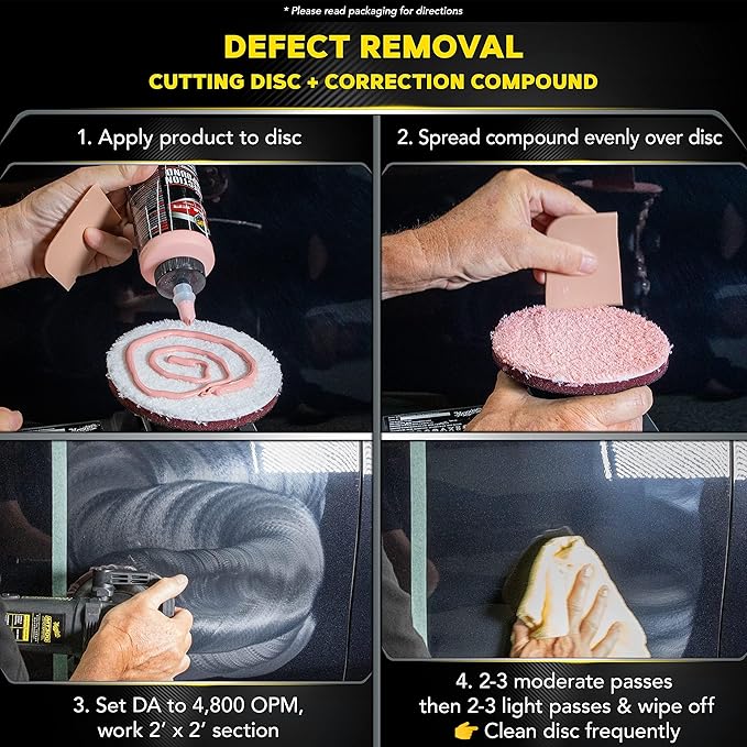 Meguiar's DA Microfiber Correction System 5" Starter Car Detailing Kit, Complete Paint Correction Kit with Cutting Discs, Backing Plate, Correction Compound, Finishing Wax, and More