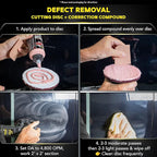 Meguiar's DA Microfiber Correction System 5" Starter Car Detailing Kit, Complete Paint Correction Kit with Cutting Discs, Backing Plate, Correction Compound, Finishing Wax, and More