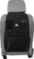 Carhartt Universal Nylon Duck Automotive Seat Back Organizer, Organization for Work and Kids, Black