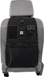 Carhartt Universal Nylon Duck Automotive Seat Back Organizer, Organization for Work and Kids, Black